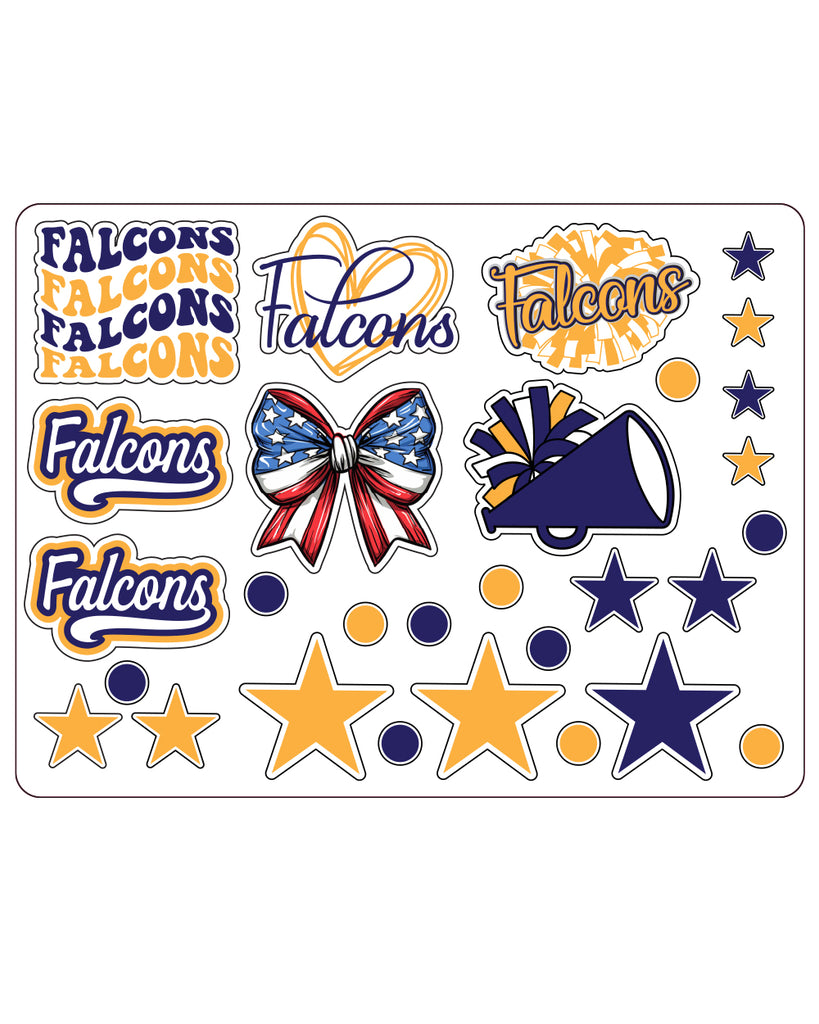 Jefferson Cheer - Sticker Sheet - Multiple Designs