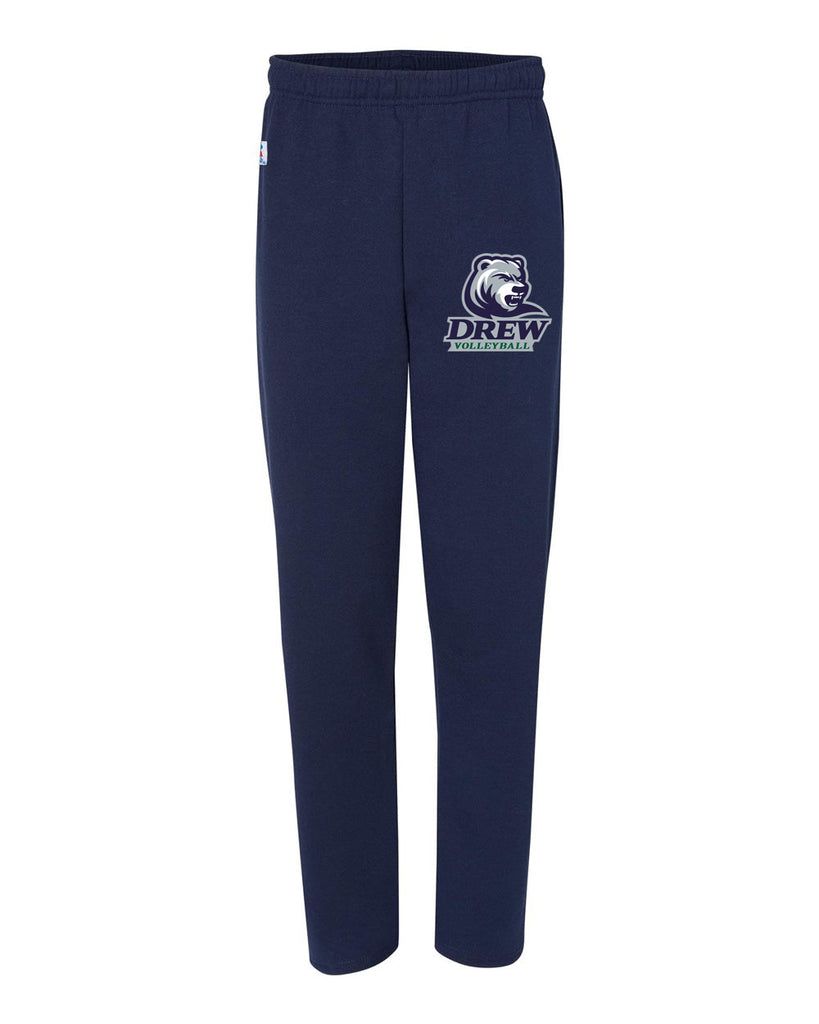 Drew Volleyball RA Dri Power® Open-Bottom Pocket Sweatpants - 596HBM w/ 4 Color V2 Design on Front.
