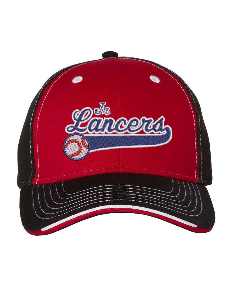 Jr. Lancers Baseball Sportsman - Tri-Color Cap - 9500 W/ Embroidered JRL Logo