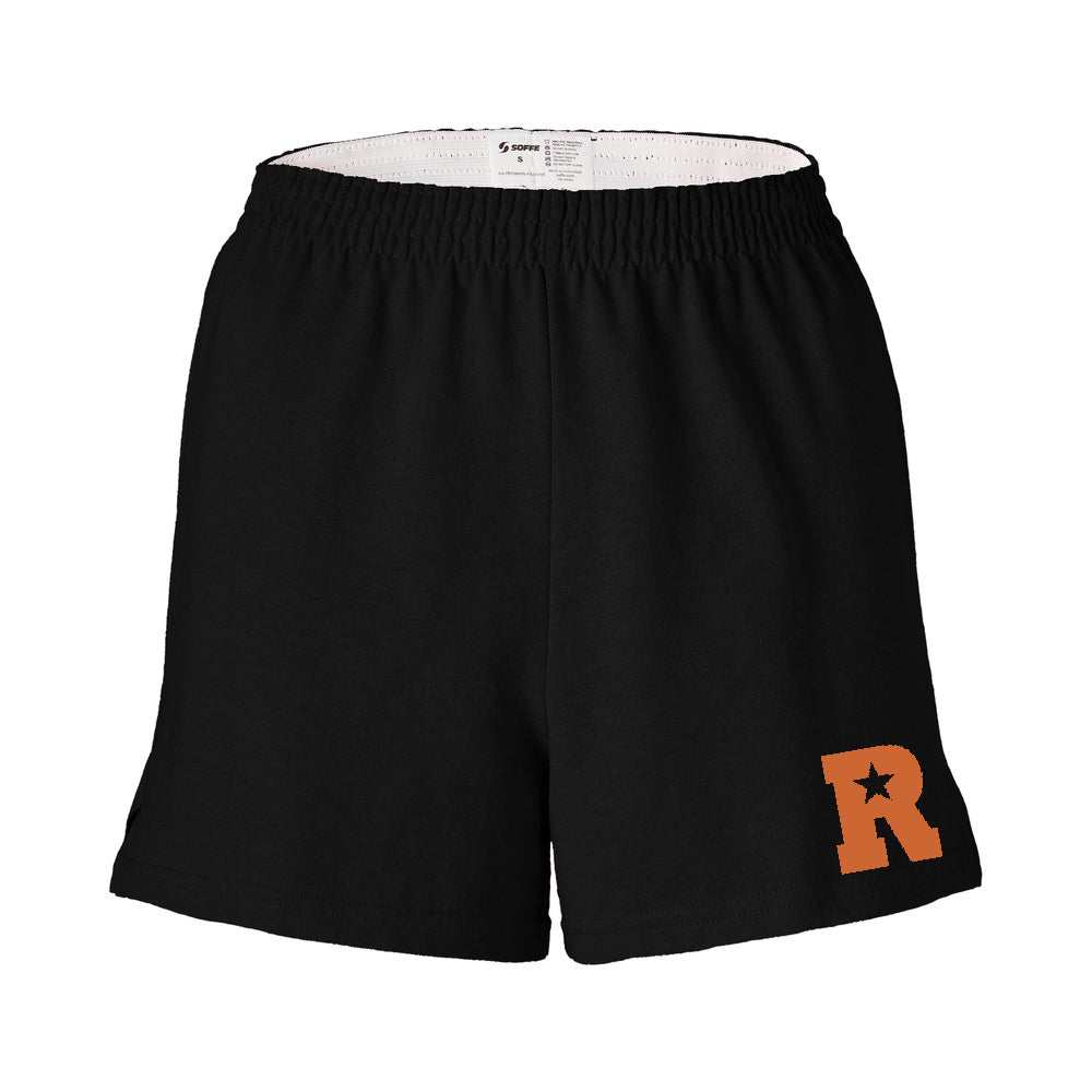 Ringwood Rattlers Black Authentic Soffe Short w/ 1 Color R-Star Design on Front Left