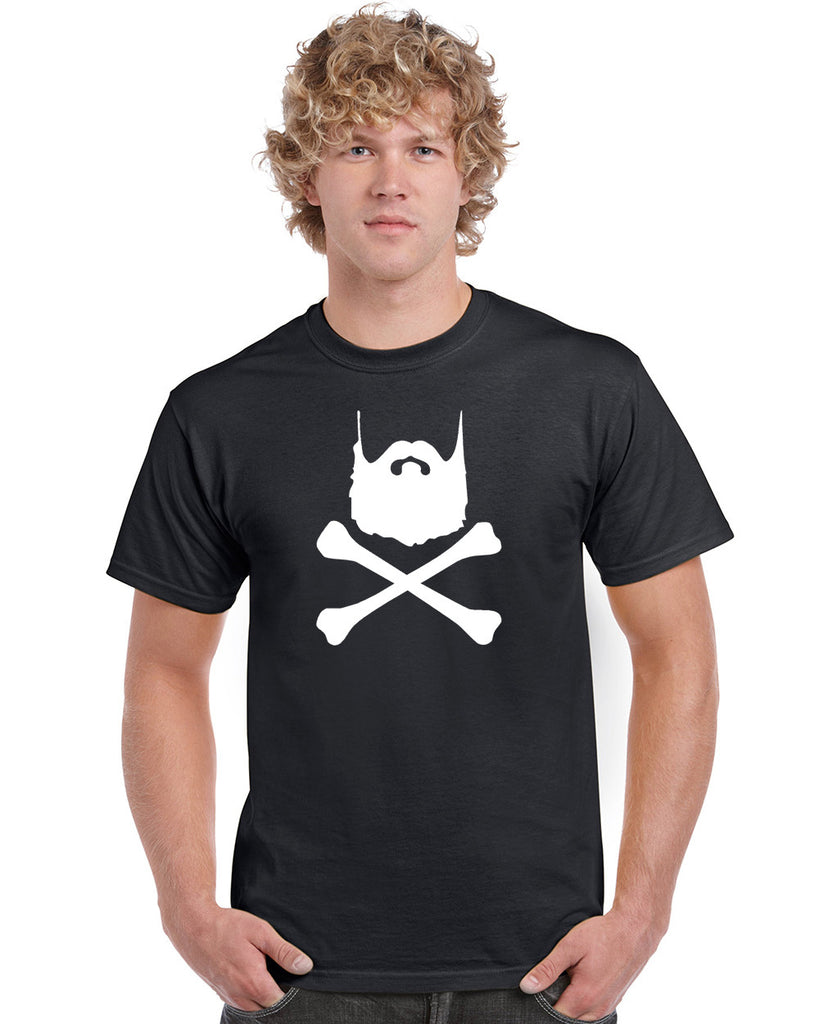 Beard and Crossbones Graphic Transfer Design Shirt