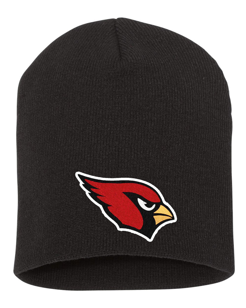 Westwood Cardinals Yupoong - Classics™ Short Beanie - 1500KC w/ Cardinal Head Design.