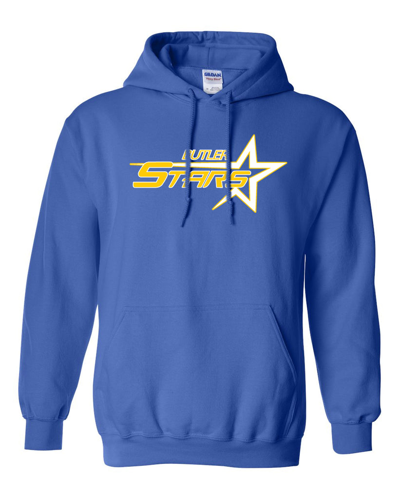 Butler Stars Royal Blue Hoodie w/ Large Design on Front.