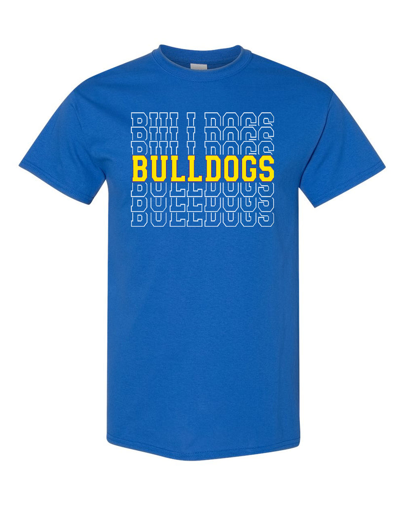 Butler Bulldogs Royal Blue 100% Cotton Tee w/ Bulldogs Split 2 Color Design