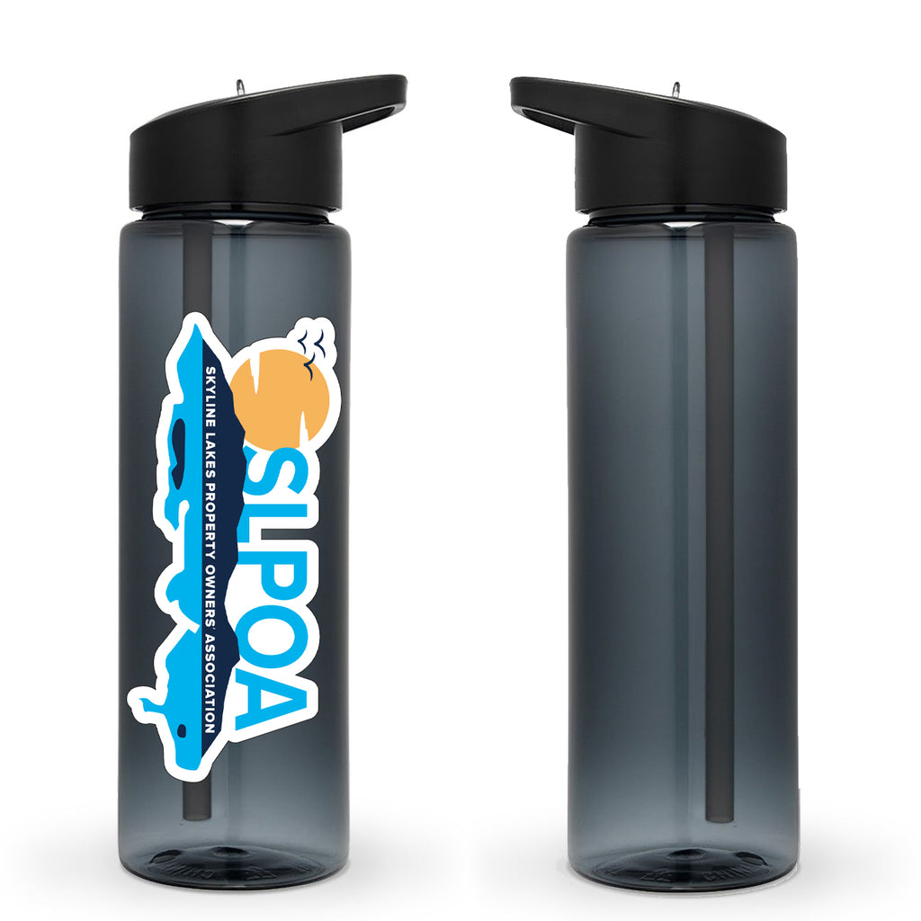 Skyline Lakes Big Summit 24 oz Tritan™ Sport Bottle w/ SLPOA Down Side.