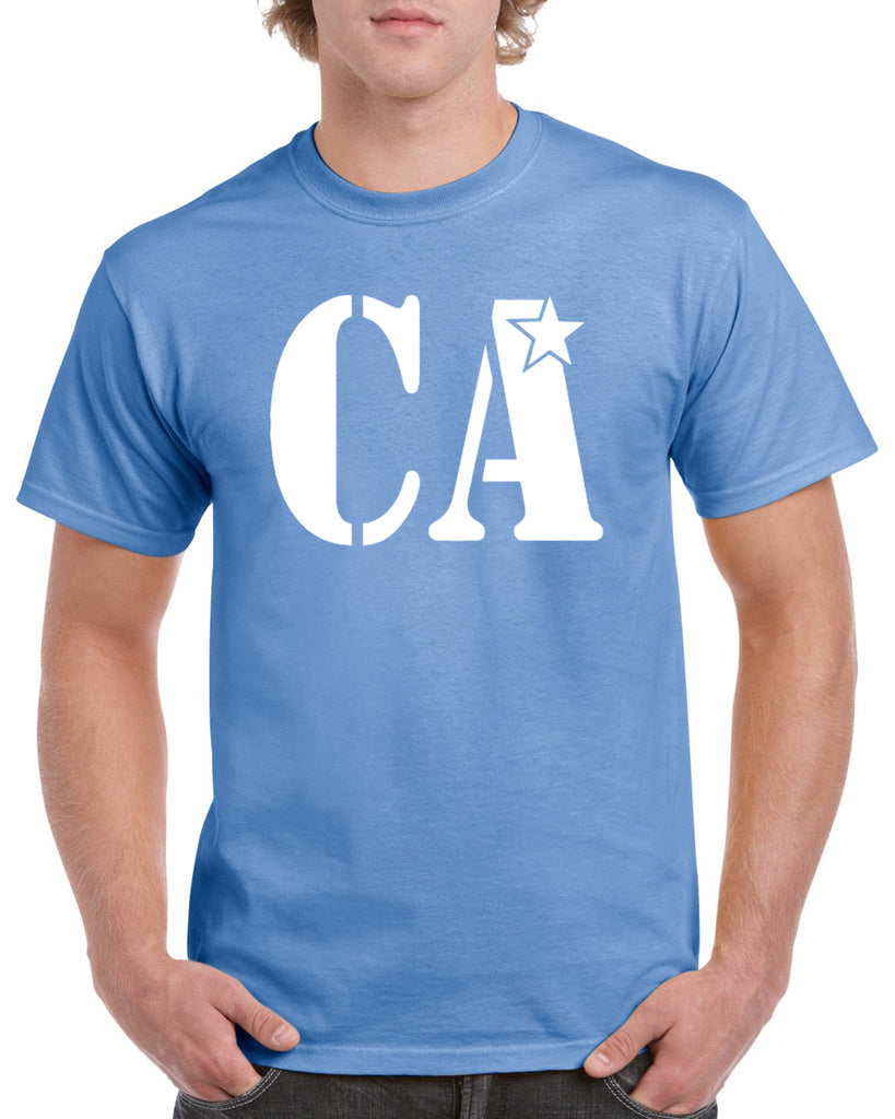 Cheer Army Carolina Blue Short Sleeve Tee w/ White CA Logo on Front.
