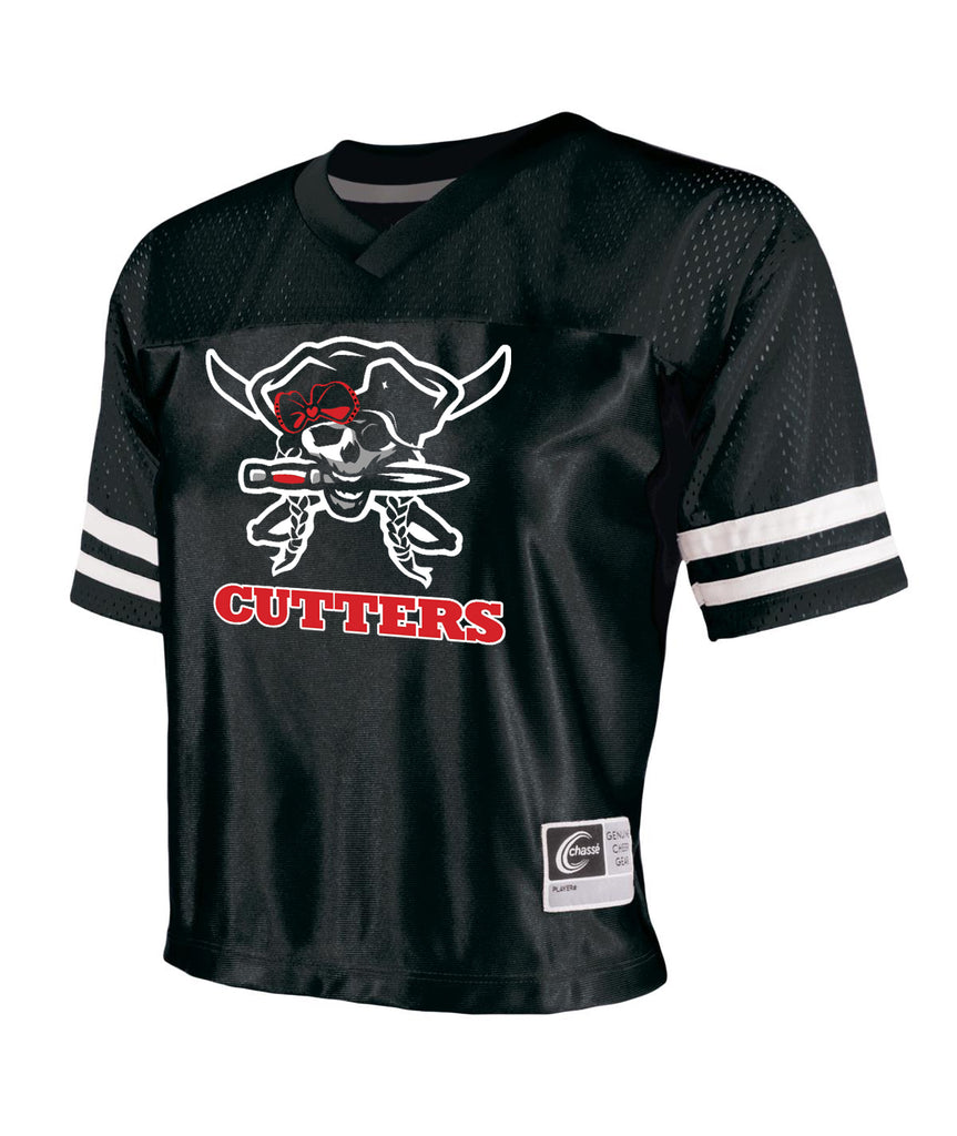 FLFA Black Chasse All In Jersey w/ FLFA Cutters CHEER Logo on Front
