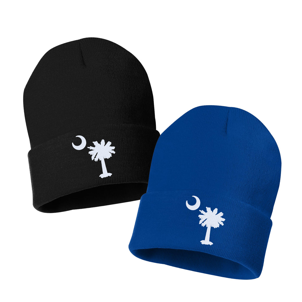 SC PALMETTO MOON Embroidered Cuffed Beanie Hat
