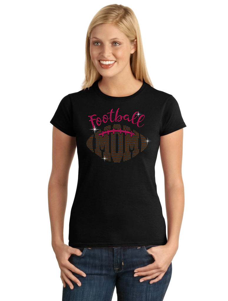 Football Mom V2 Spangle Bling Design