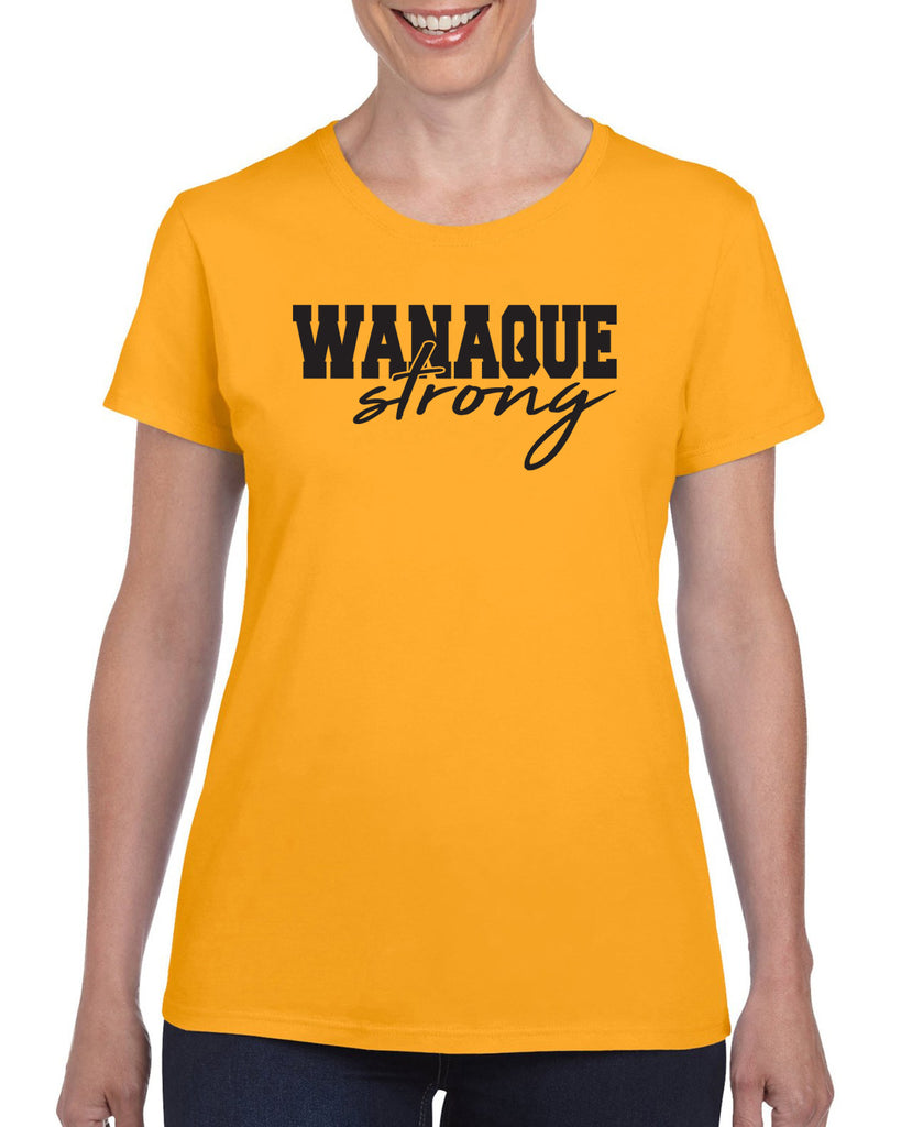 wanaque strong graphic design shirt