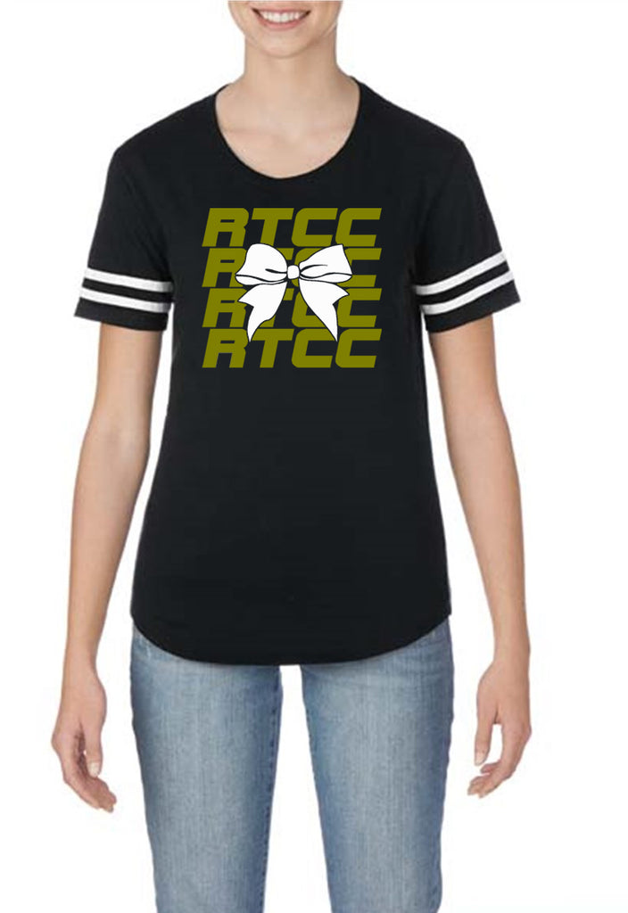 RTCC Black Victory T-Shirt w/ RTCC Bow Color Logo on Front.