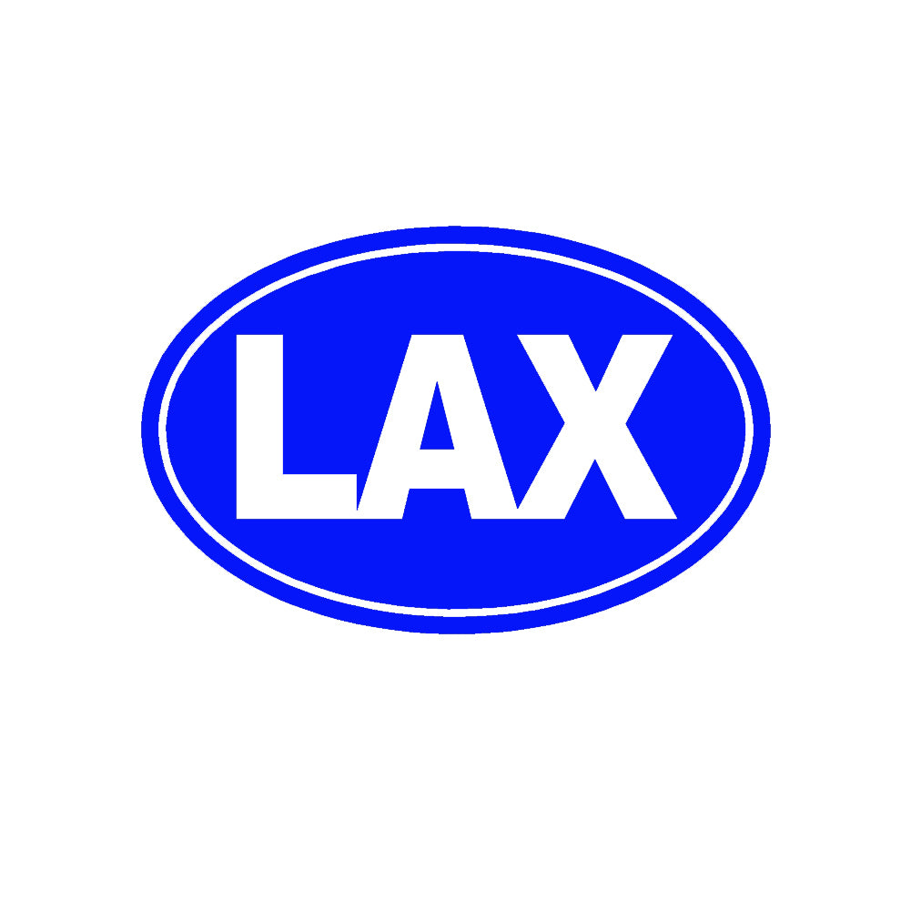 lax oval solid single color transfer type decal