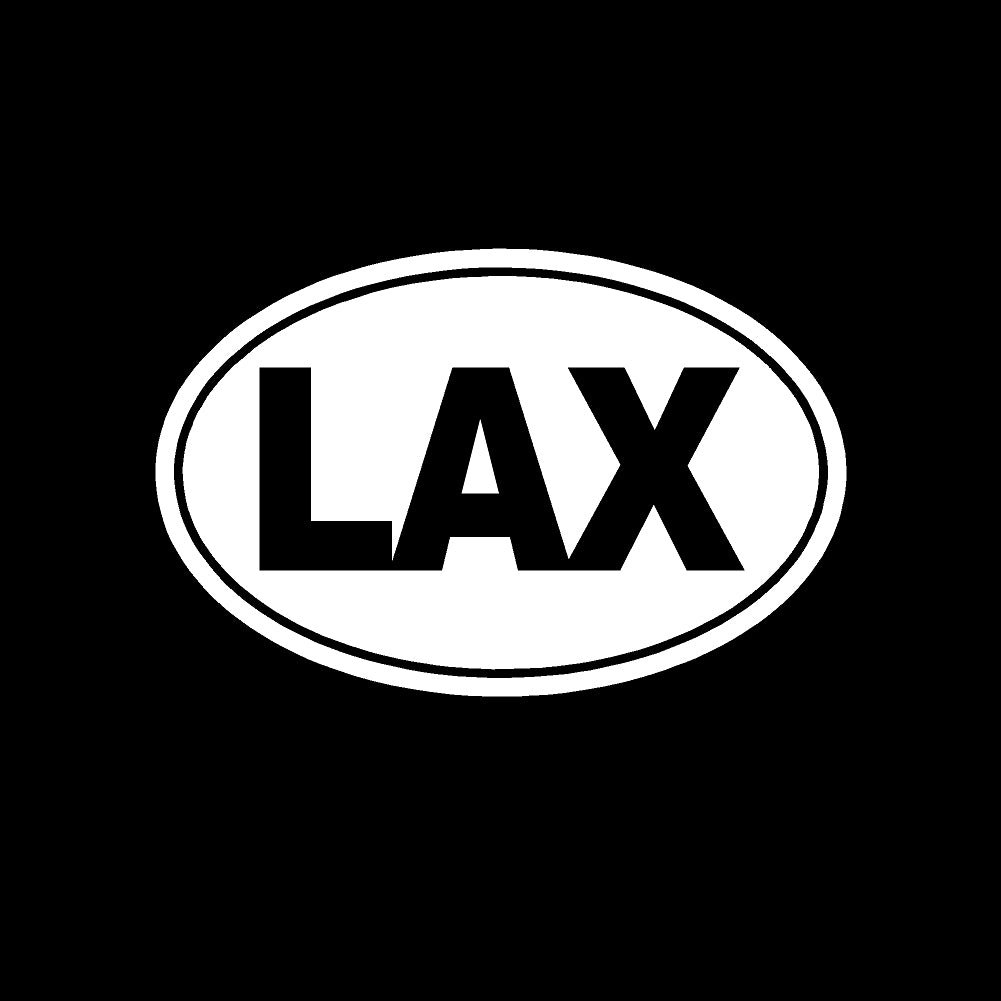 lax oval solid single color transfer type decal