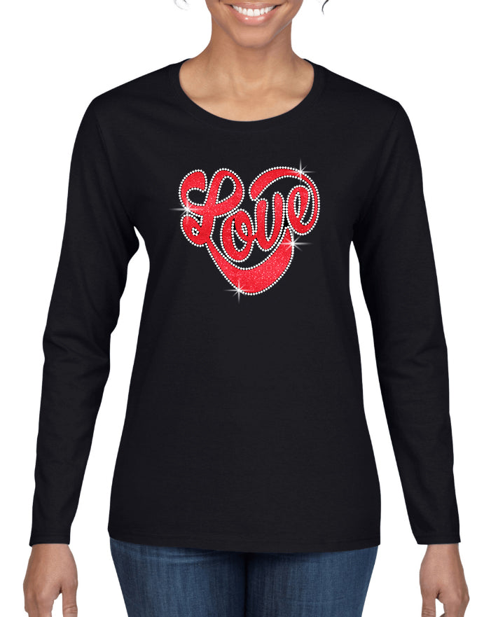 Love Script V1 Mixed Media Design Shirt