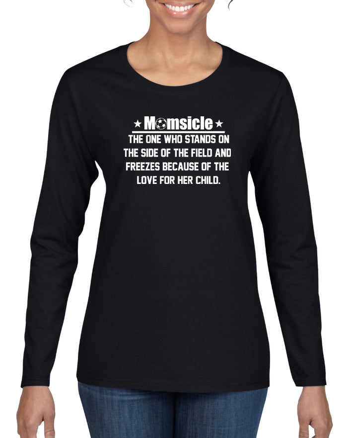 Momsicle Soccer Funny Graphic Transfer Design Shirt