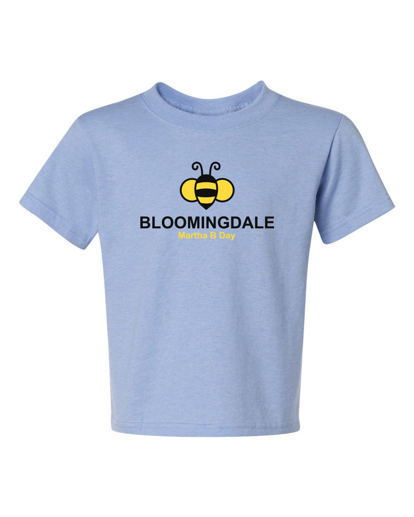 Bloomingdale Martha B Day - Short Sleeve Tee w/ 2 Color Bee Logo on Front