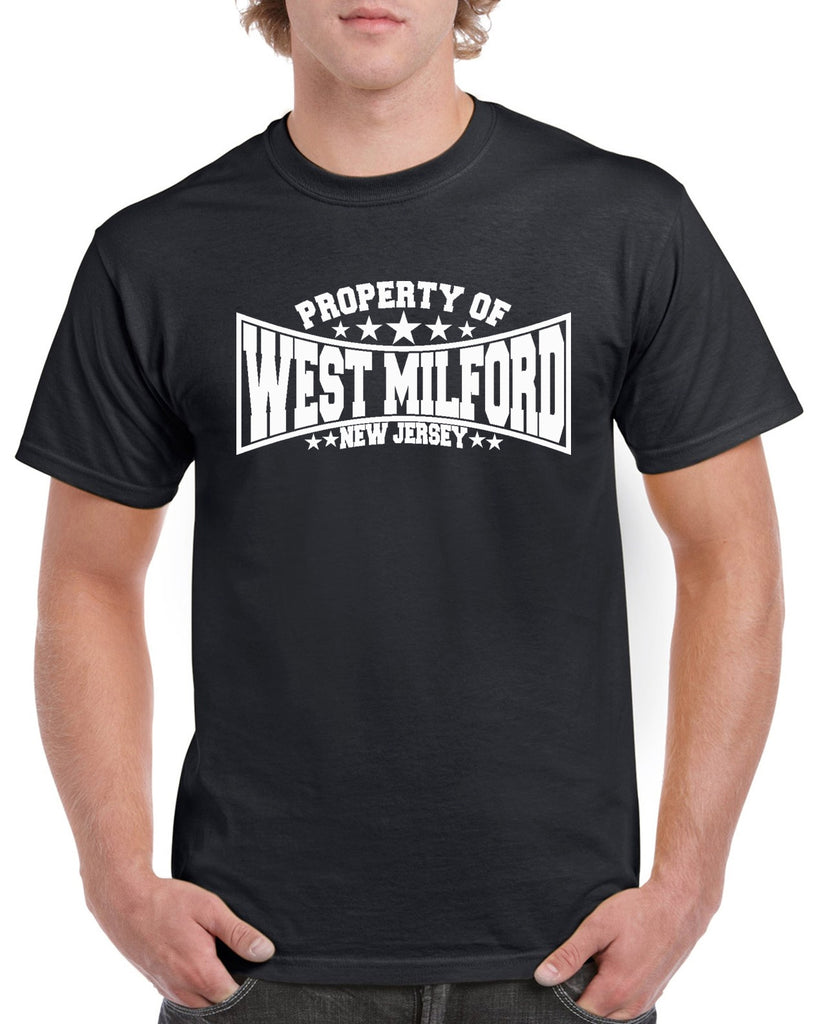 Property of West Milford New Jersey Graphic Transfer Design Shirt