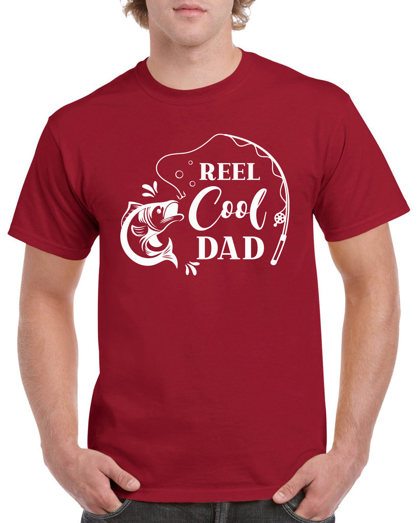 reel cool dad graphic design shirt