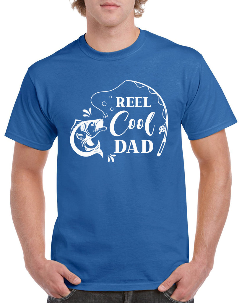 reel cool dad graphic design shirt