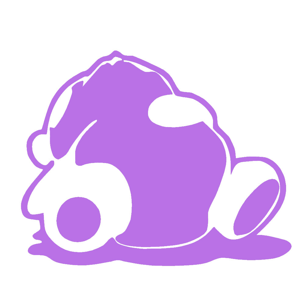 sleeping panda jdm tuner v1 single color transfer type decal