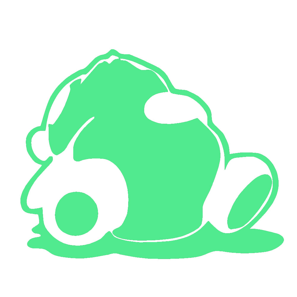 sleeping panda jdm tuner v1 single color transfer type decal