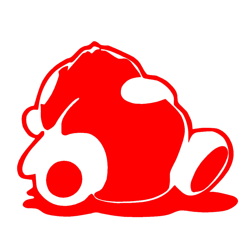 sleeping panda jdm tuner v1 single color transfer type decal