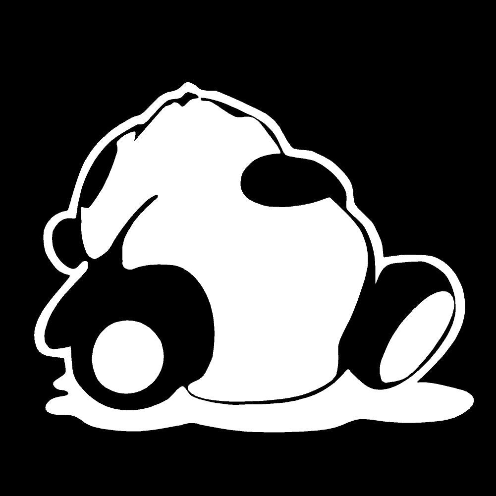 sleeping panda jdm tuner v1 single color transfer type decal