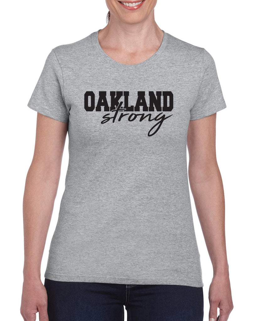 oakland strong graphic design shirt