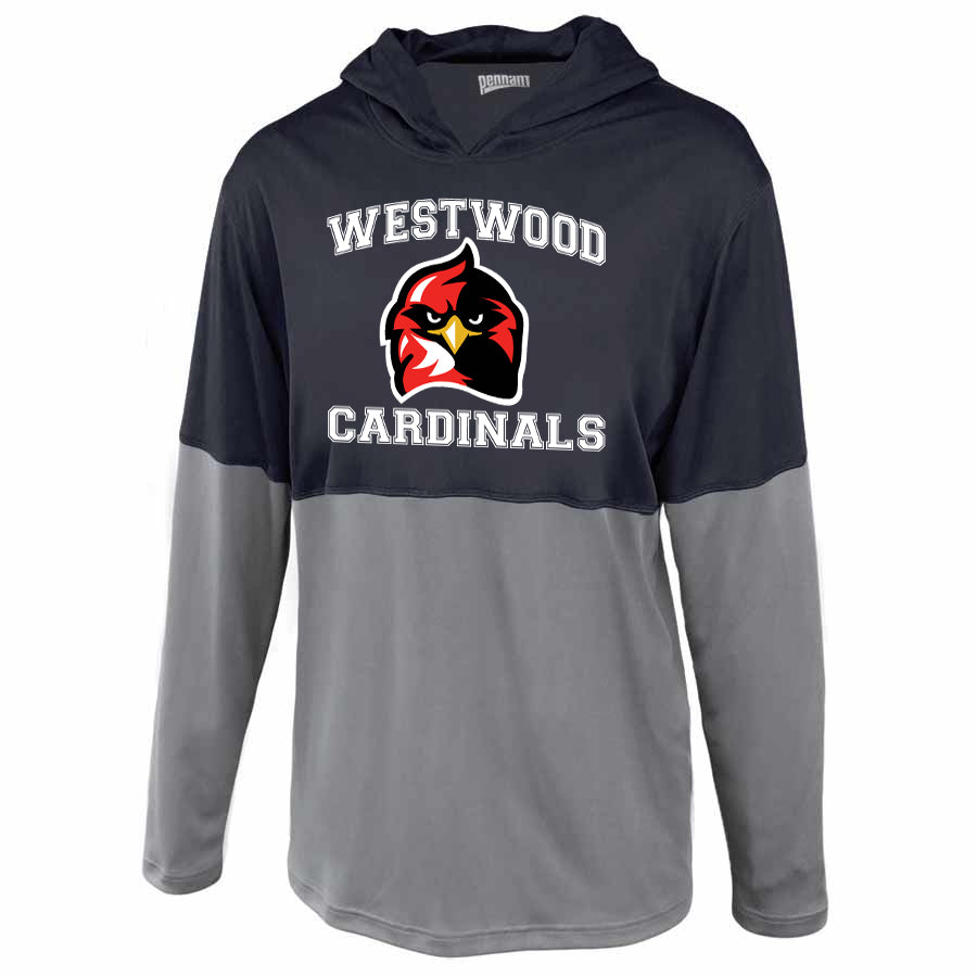 Westwood Cardinals Split Shooter Hoodie 1235 w/ Angry Bird Cardinal Design