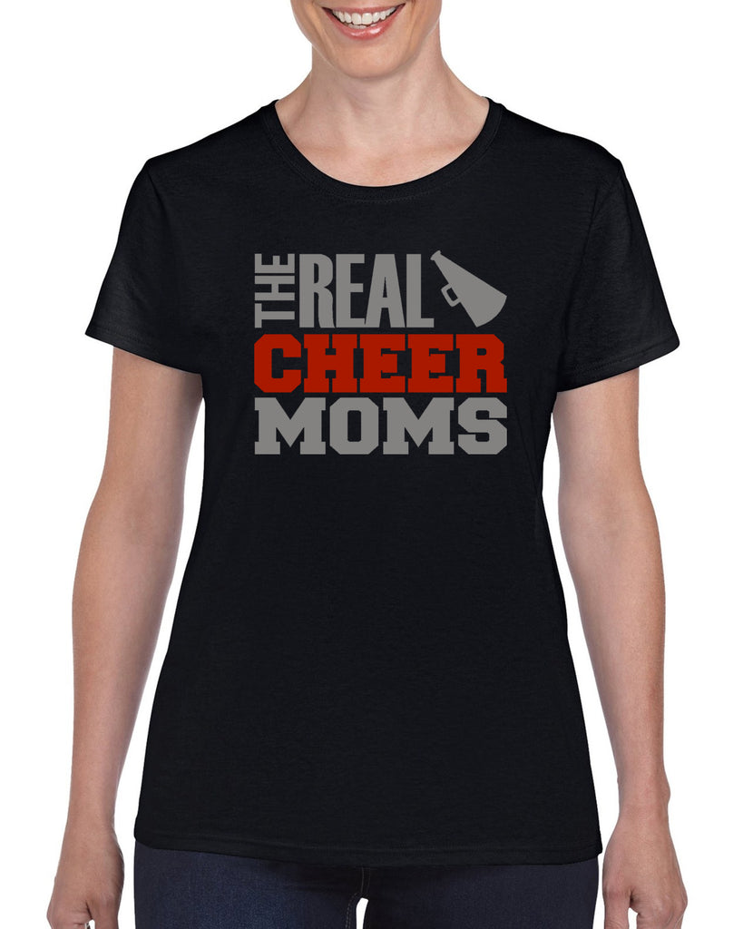 the real cheer moms v1 graphic transfer design shirt