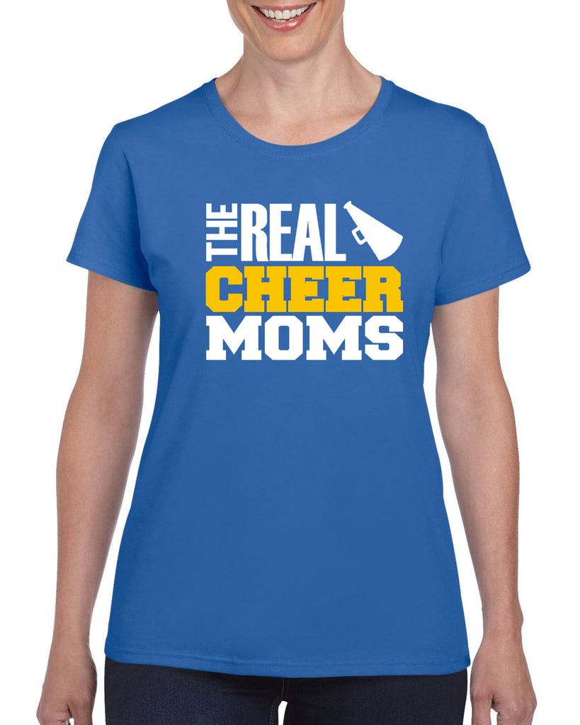 the real cheer moms v1 graphic transfer design shirt
