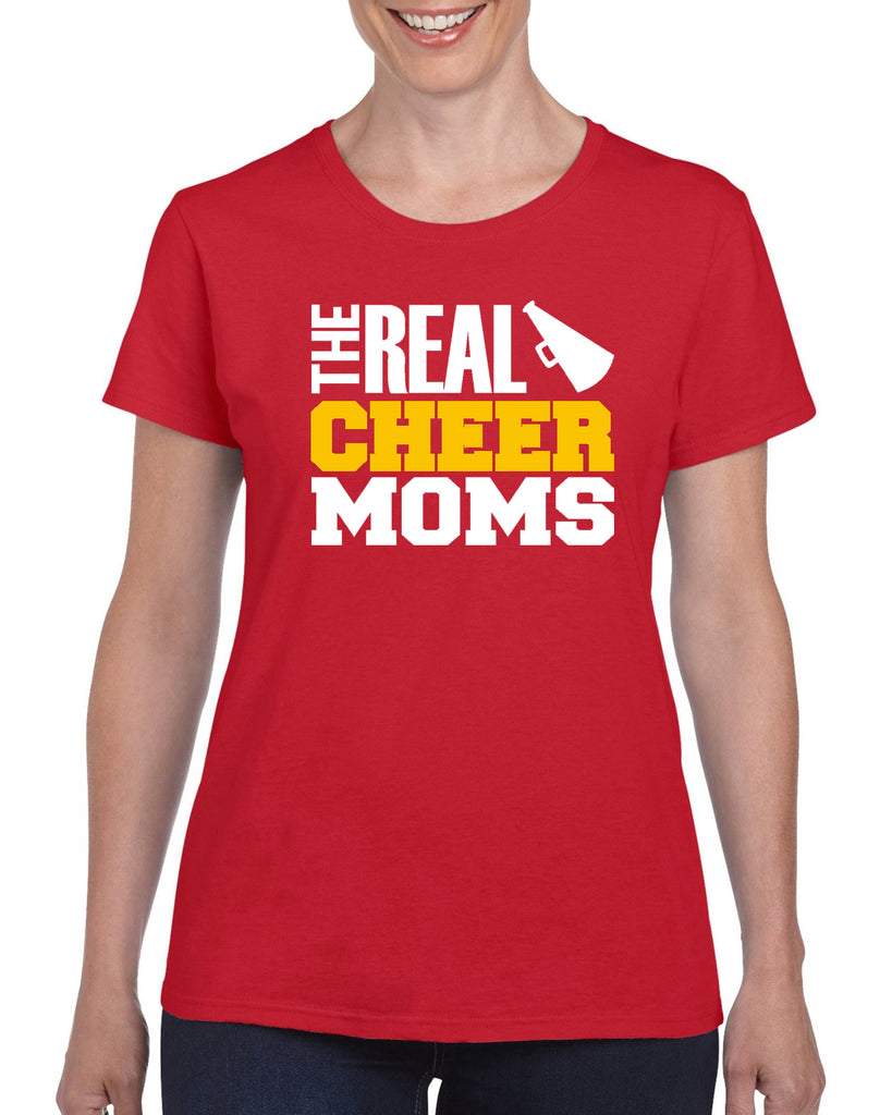 the real cheer moms v1 graphic transfer design shirt