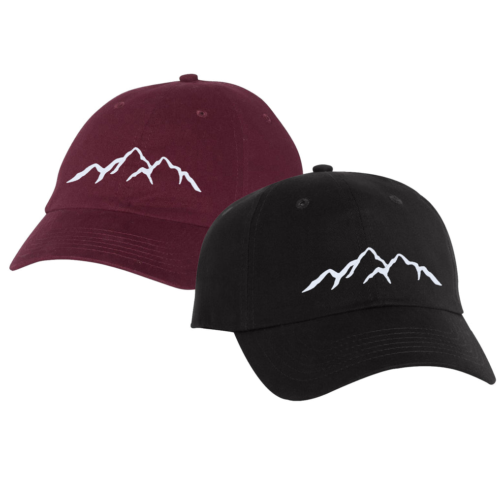 MOUNTAINS Unstructured Baseball Style Cap