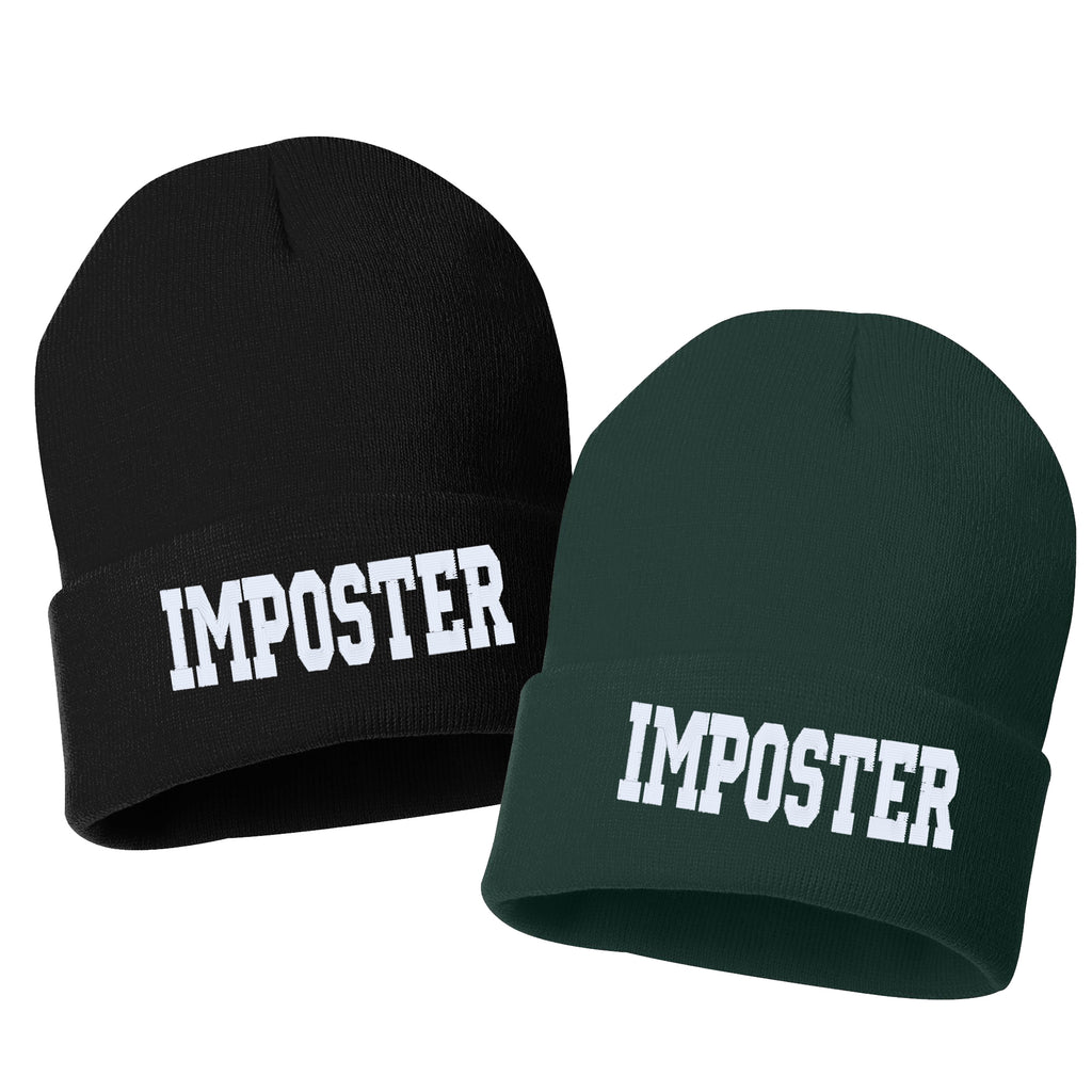 IMPOSTER Embroidered Cuffed Beanie Hat
