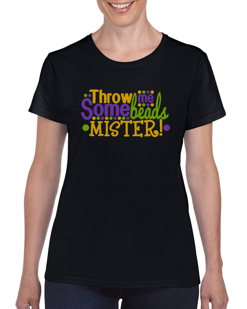 Throw Me Some Beads Mister Mardi Gras J730 Graphic Design Shirt