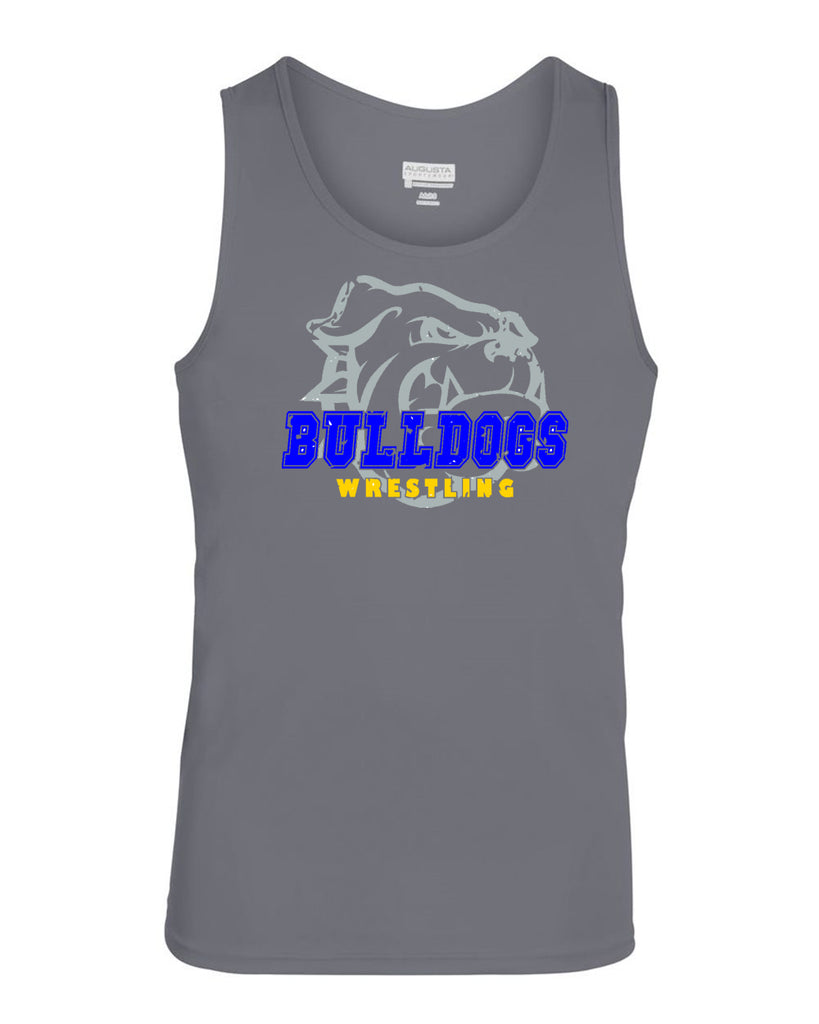 Butler Wrestling Graphite Training Tank w/ Large Front 3 Color Design