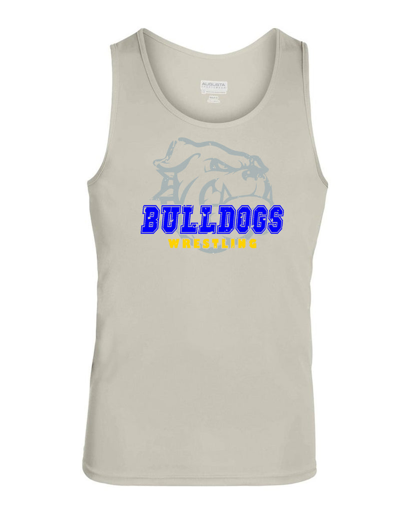 Butler Wrestling Silver Training Tank w/ Large Front 3 Color Design