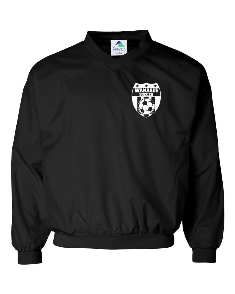 Wanaque Soccer Black Micro Poly Windshirt w/ Small Wanaque Soccer Logo on Left Chest
