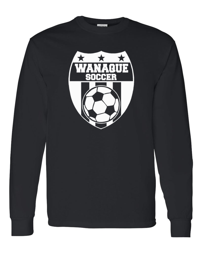 Wanaque Soccer Heavy Cotton Long Sleeve T-Shirt with Large Front Logo