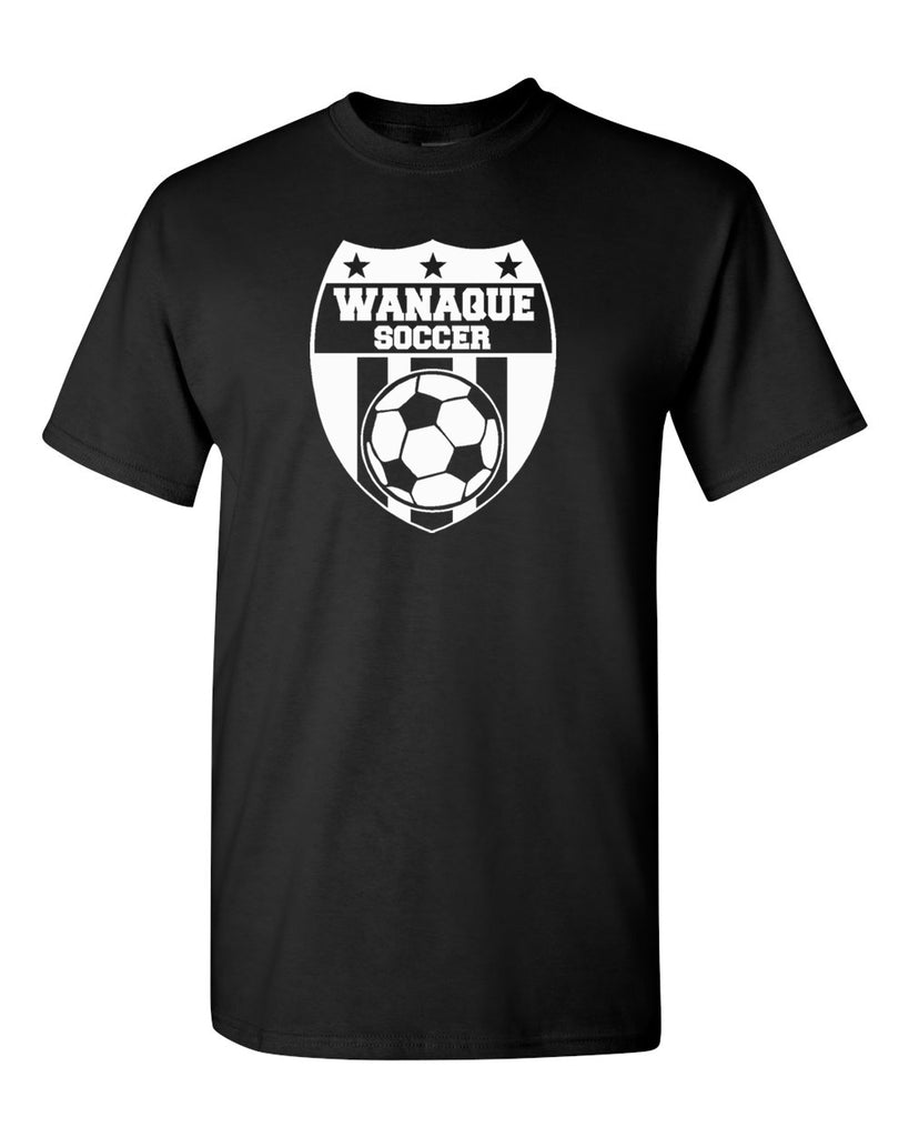 Wanaque Soccer Heavy Cotton Short Sleeve T-Shirt with Large Front Logo