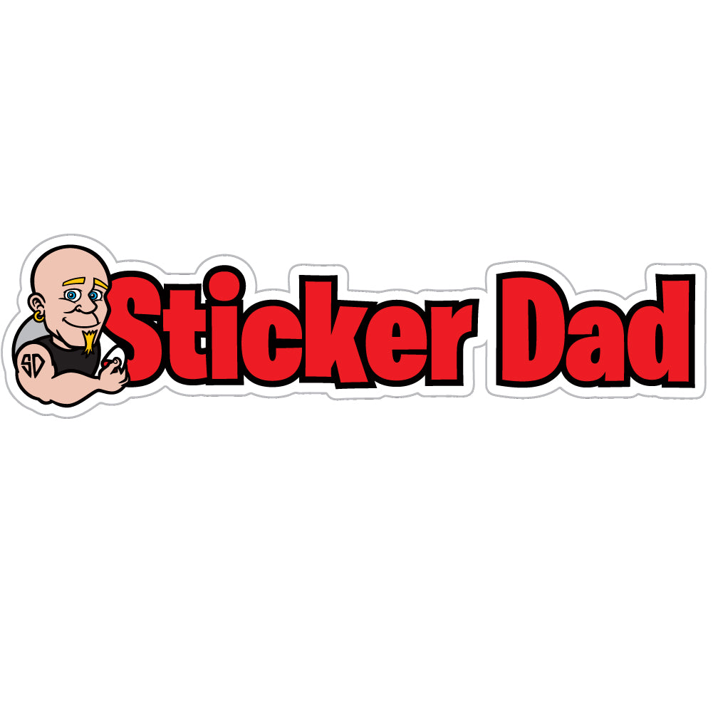 Sticker Dad Slap V1 Full Color Printed Vinyl Decal Window Sticker