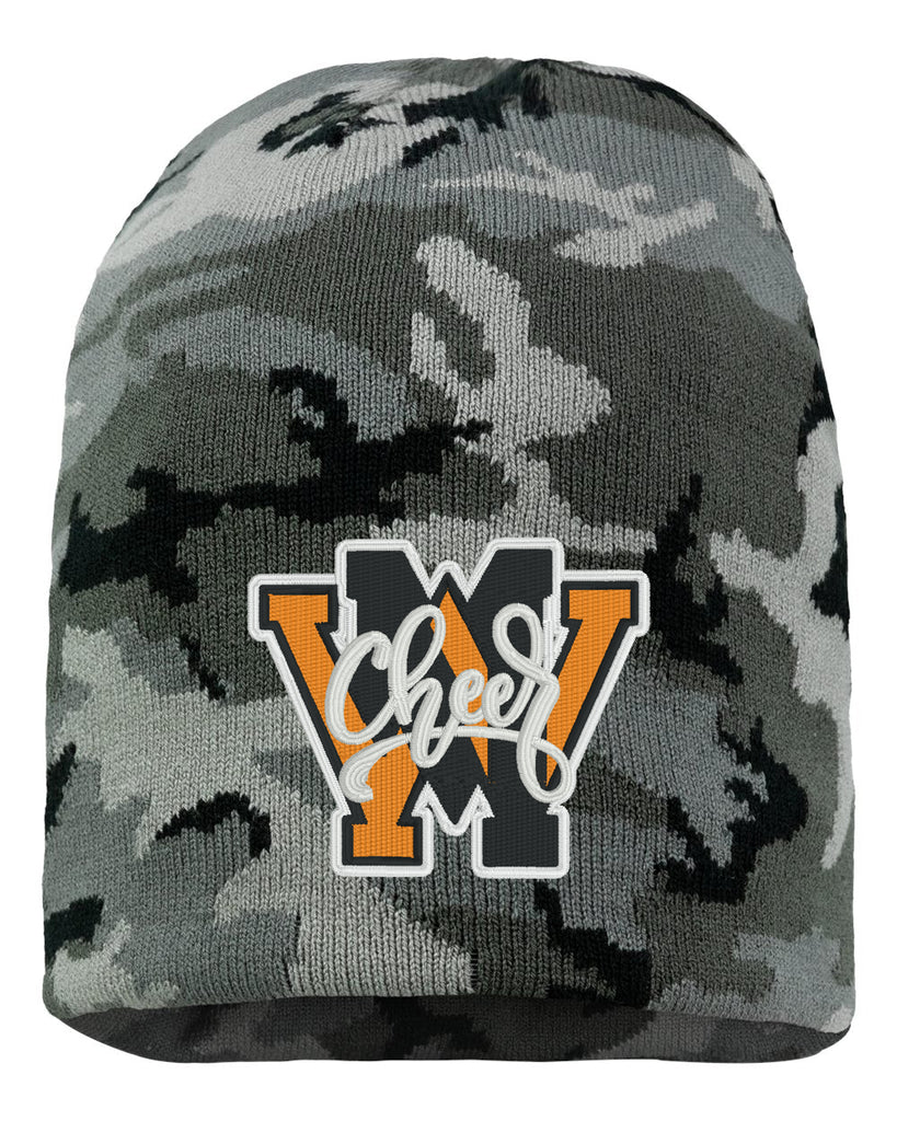 West Milford Cheerleading - Sportsman - 8" Beanie - SP08 w/ WM Cheer Design Embroidered on Front.