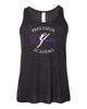 Precision Dance BC Flowy Racerback Tank - 8800Y w/ White & Purple Logo on Front