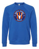 NJ Bucks Sponge Fleece Raglan Crewneck Sweatshirt - 3901 w/ NJB Circle Logo on Front