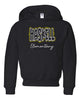 HASKELL School Black Hoodie w/ Haskell Doodle Design on Front.