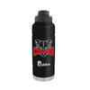 Hazleton Area Cougars Black Bubba Trailblazer, Vacuum-Insulated Stainless Steel Water Bottle, 40oz.,B079B962YQ w/ Cougars 726 Design on Front