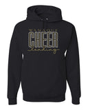 Wanaque Cheer JERZEES - NuBlend® Hooded Sweatshirt - 996MR w/ Chevron Cheer Design on Front.