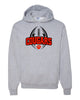 Hazleton Area Cougars - Sport Gray JERZEES - NuBlend® Hooded Sweatshirt - 996MR w/ Cougars Football 310 Design on Front.