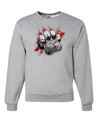 Hazleton Area Cougars - Black JERZEES - NuBlend® Hooded Sweatshirt - 996MR w/ Cougars 726 Design on Front.