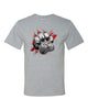 Hazleton Area Cougars - Sport Gray JERZEES - Dri-Power® 50/50 T-Shirt - 29MR w/ Cougars PaintPaw Design on Front.